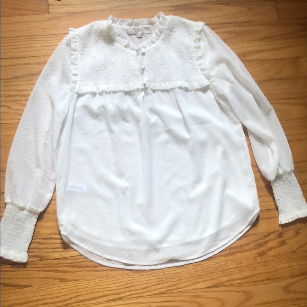 White Loft Blouse